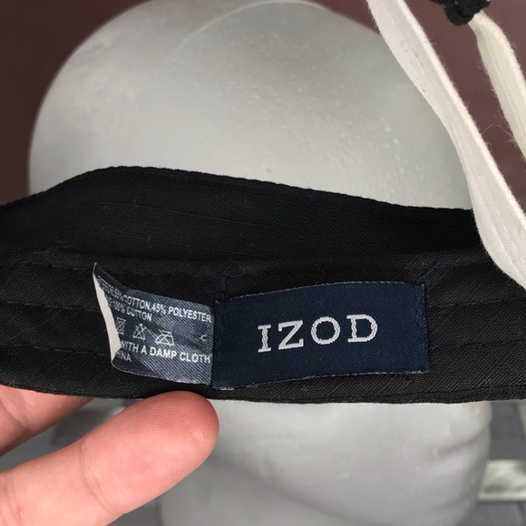 Izod Accessories Izod Golf Tennis Sun Visor Hat Adjustable Zip